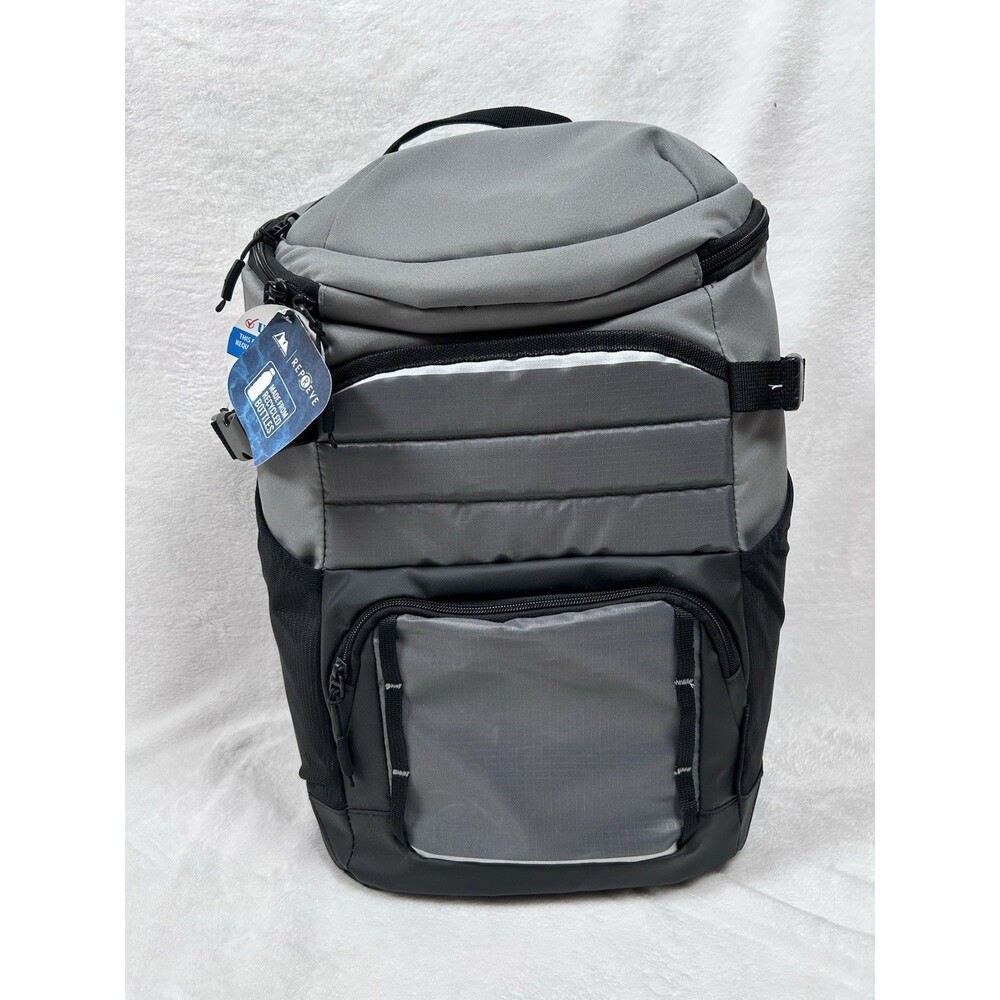 Arctic Zone Repreve Backpack Cooler Gray Insulated Travel Picnic Bag Lightweight